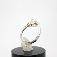 925 Sterling Silver Cz Ring -UK Size O1/2 — 360° view