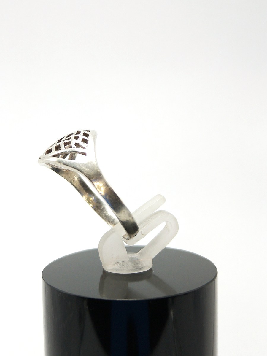 Sterling silver ring Soviet Uk size O — 360° view