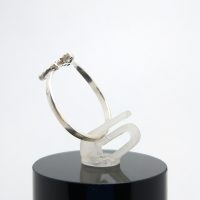 Sterling silver ring cross Uk sizeP — 360° view