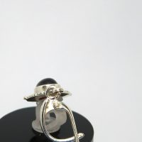 Incredible vintage sterling silver earth natural garnet — 360° view