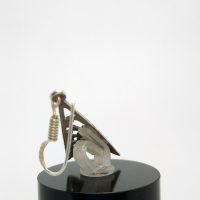Vintage Soviet sterling silver earrings — 360° view