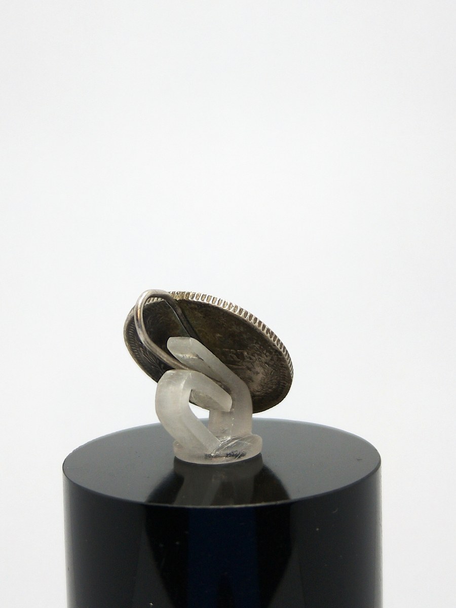 A single earring from Imperial Russia, silver — 360° view
