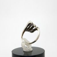 Vintage sterling silver ring Uk size N — 360° view