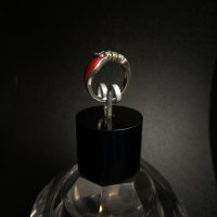 Vintage silver ring, 1990s, size M — 360° view