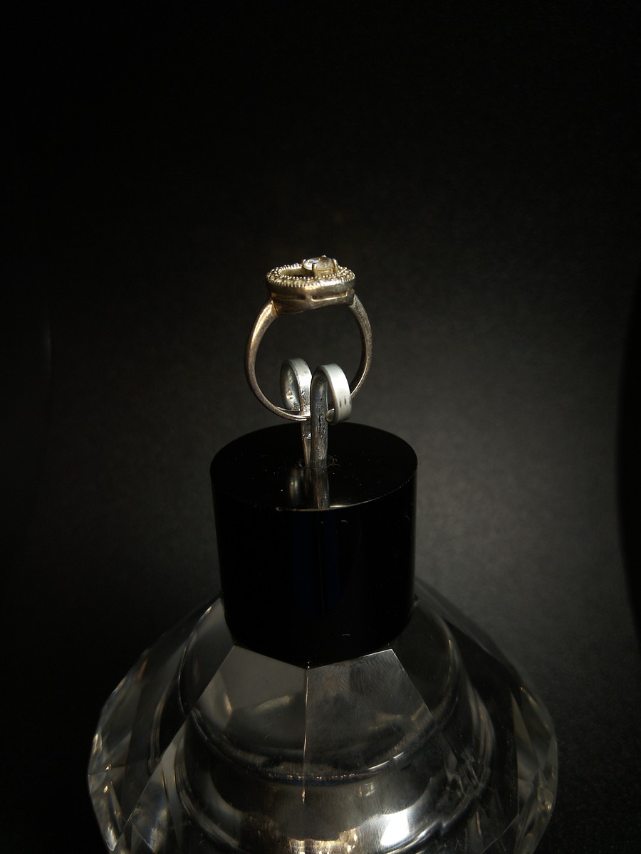 Sterling silver ring Uk size L1/2 — 360° view
