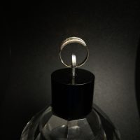 Uk size m1/2 sterling silver ring — 360° view