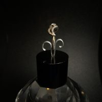Vintage Sterling Silver Ring Wave UK M — 360° view