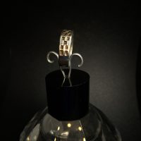 Uk size S 1/2 vintage sterling silver unisex ring — 360° view