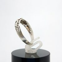 Uk size S1/2 Soviet sterling silver ring — 360° view