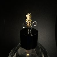 Chic Gold-Plated Sterling Silver Ring Uk size L — 360° view
